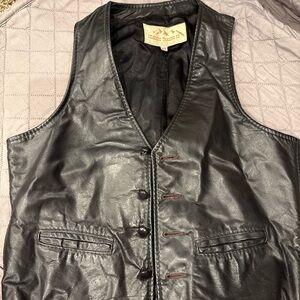 Black Leather Vest